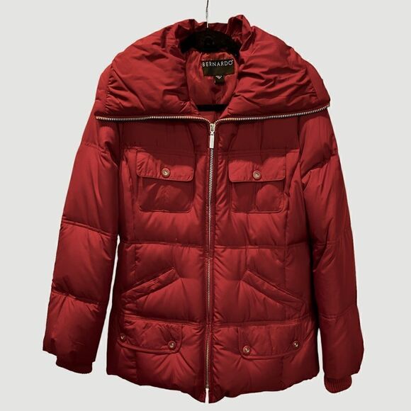Bernardo Puffer Jacket Red XS - Picture 1 of 12
